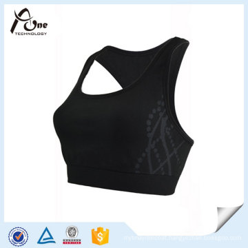 91%Nylon 9% Spandex Women Running Bra